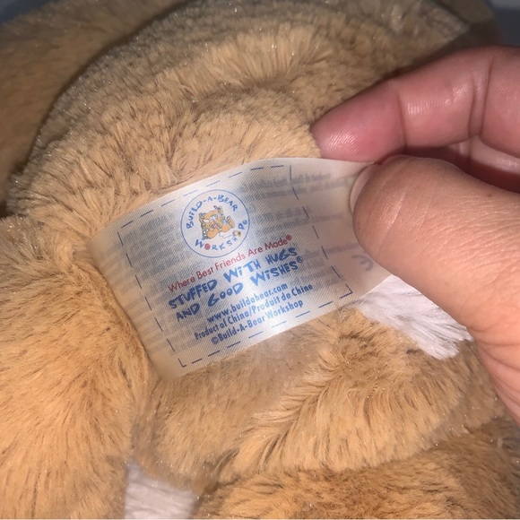 BAB Brown Tan Pink Lop Eared Bunny Rabbit Plush Soft Stuffed Animal - Picture 4 of 4